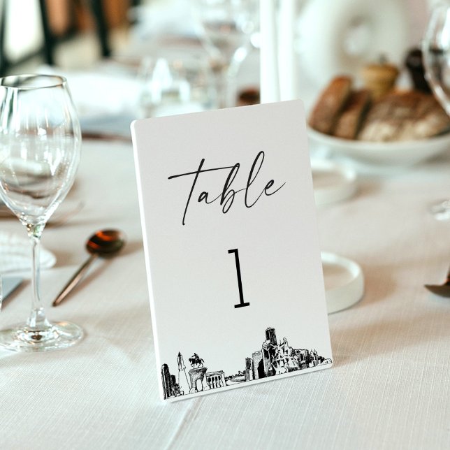 Cartão Houston Skyline Número 3.5x5 (Criador carregado)