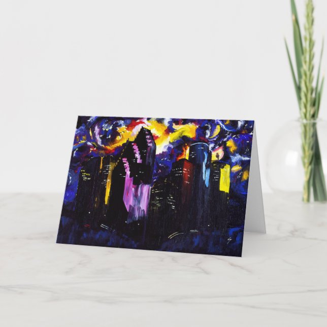 Cartão Houston skyline postcard (Frente)