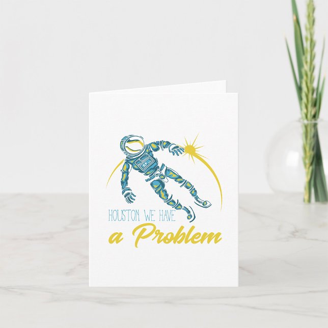 Cartão Houston Temos Um Problema (Criador carregado)