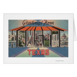 Cartão Houston, Texas - grandes cenas da letra