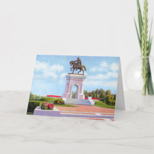 Cartão Houston Texas Sam Houston Monument