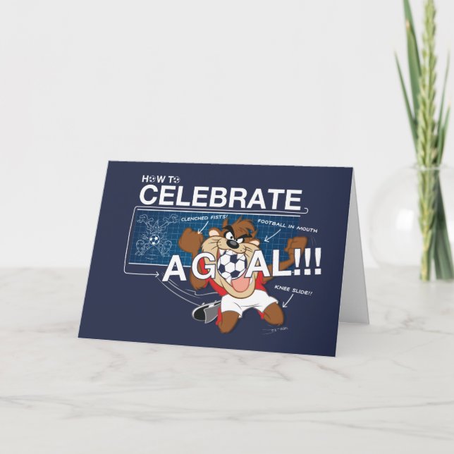 Cartão How to Celebrate a Goal With TAZ™ (Frente)