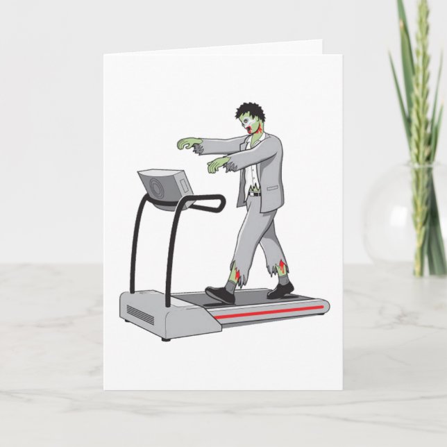 Cartão How to Keep a Zombie Busy (Frente)