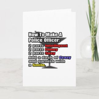 Cartão How To Make a Police Officer