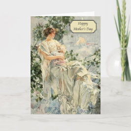 Cartão Howard Chandler Christy - Dia de as mães Vintage