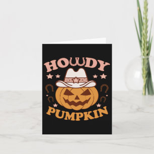 Cartão Howpkin Western Country Fall Autumn Cowboys