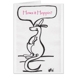 Cartão Hows ele Hoppin? (1 versian)