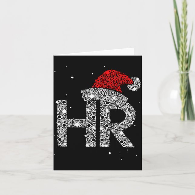 Cartão Hr Human Resource Jobs - Funny Christmas Gift  (Frente)