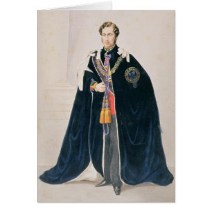 Cartão HRH Albert Edward, príncipe de Gales
