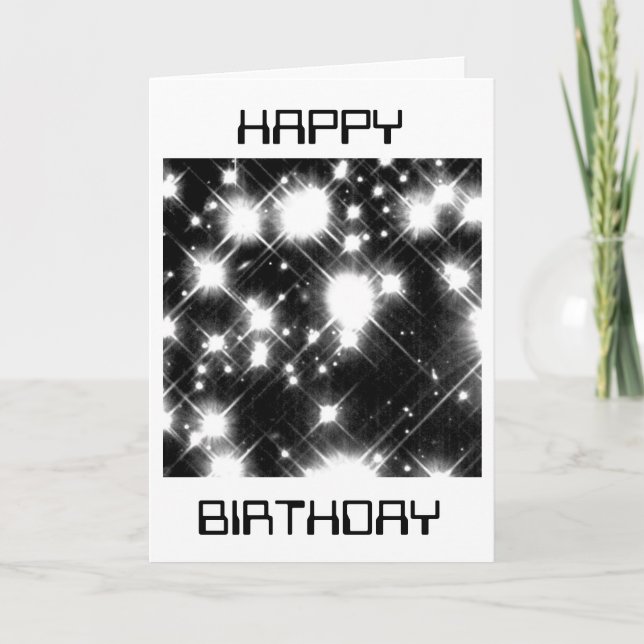 Cartão Hubble photo: White dwarf stars Birthday card (Frente)