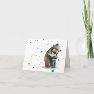 Cartão Hug de longa distância