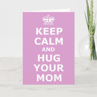 Cartão Hug your mom mother's day