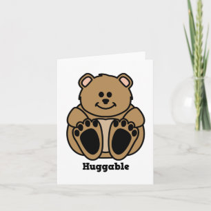 Cartão Huggable Bear notecard
