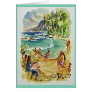 Cartão Hukilau havaiano!