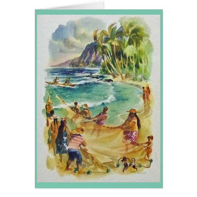 Cartão Hukilau havaiano! (Frente)