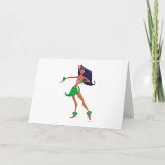Cartão Hula Girl Notecard