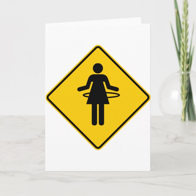 Cartão Hula Hoop Zone Highway Sign (Frente)
