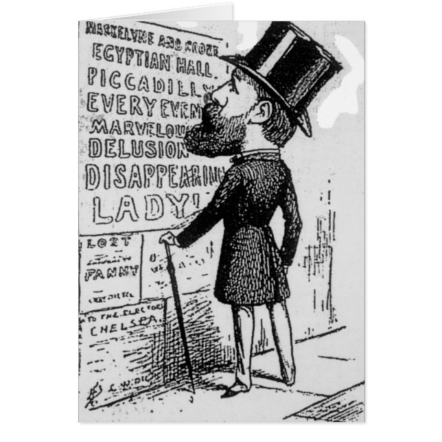 Cartão Hullo! Maskelyne e cozinheiro (Frente)