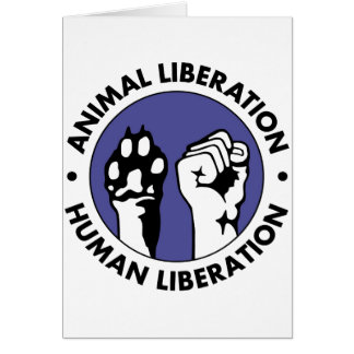 Cartão humano do liberal do liberal animal
