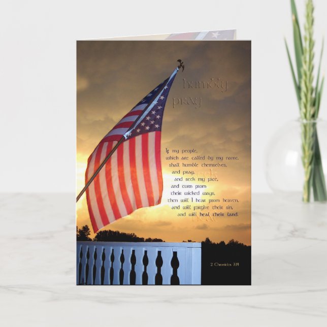 Cartão Humbly Pray (Frente)