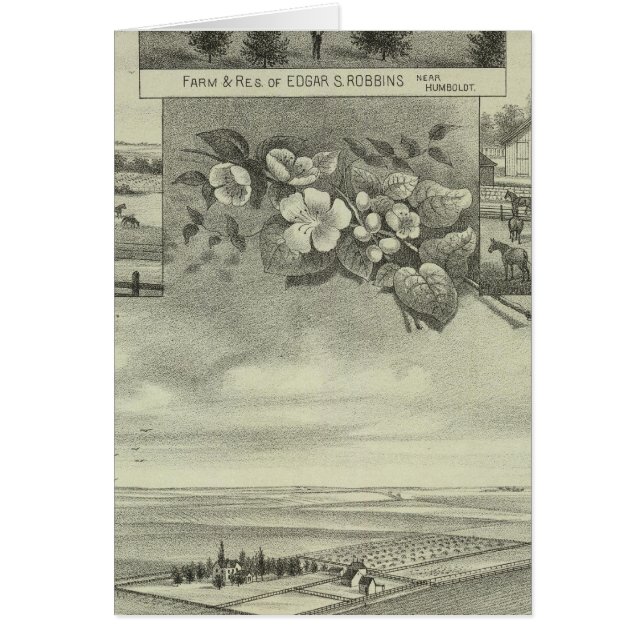 Cartão Humboldt, Kansas (Frente)