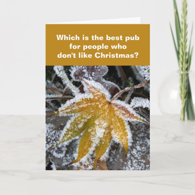 Cartão Humbug do bar (Frente)