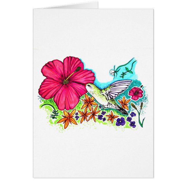 Cartão Hummingbird (Frente)