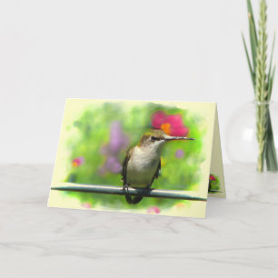 Cartão Hummingbird