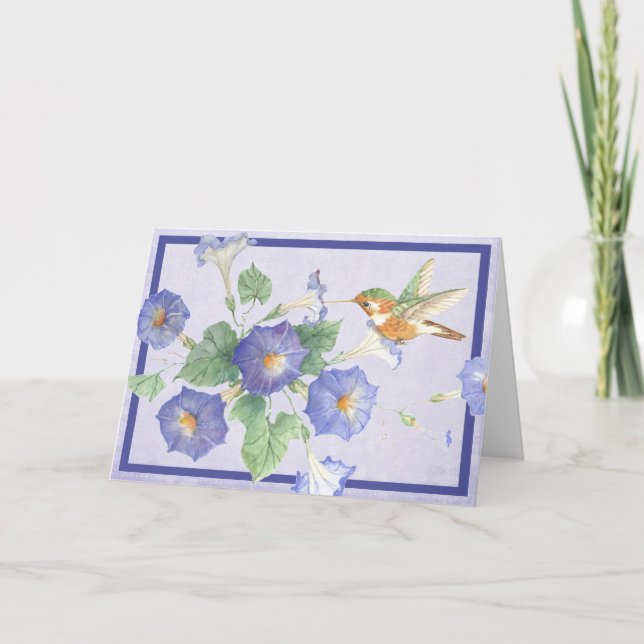 Cartão Hummingbird (Frente)