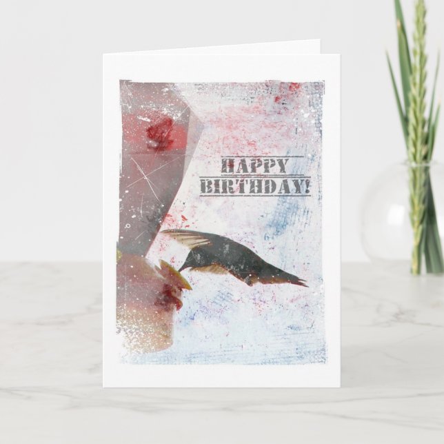 Cartão Hummingbird Birthday (Frente)