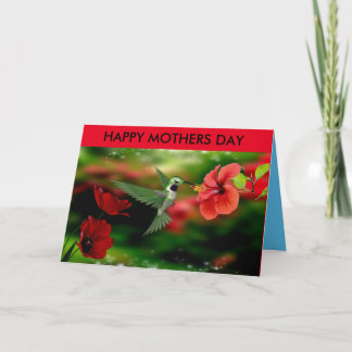 Cartão Hummingbird Mothers day card