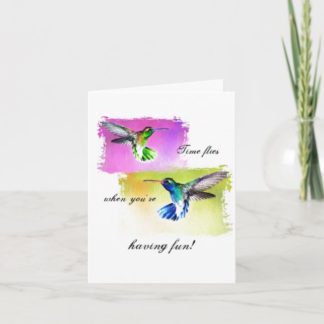 Cartão Hummingbird Note Card (Frente)