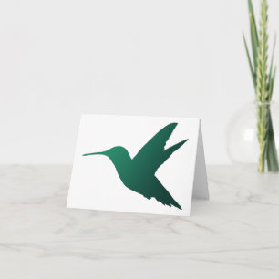 Cartão Hummingbird Silhouette Notecard