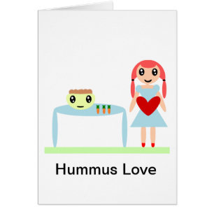Cartão Hummus Love "I love hummus"
