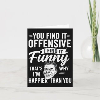 Cartão Humor Adulto Feminino Engraçado Sarcástico Ofensiv