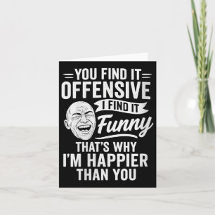 Cartão Humor Adulto Feminino Engraçado Sarcástico Ofensiv