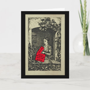 Cartão Humor/Amigo Aniversário/FrutaBolo/Vintagem