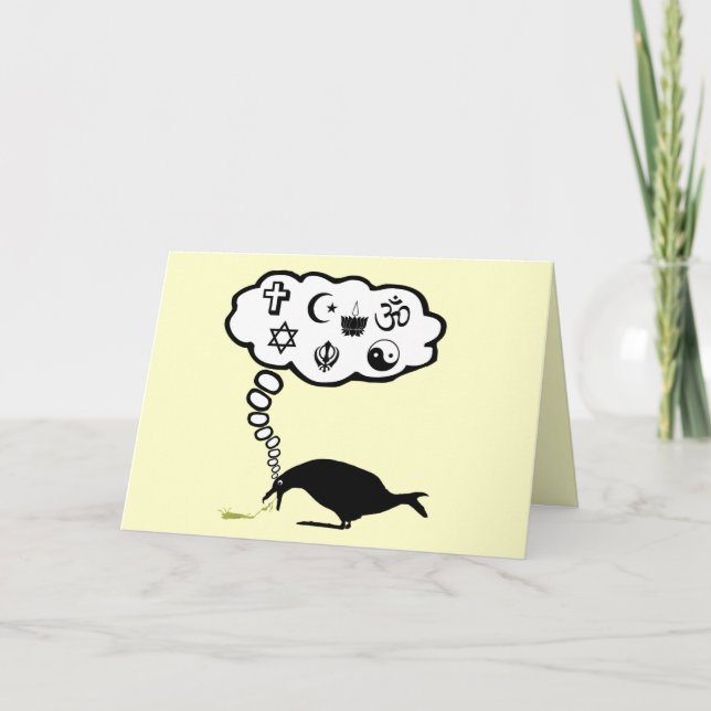 Cartão Humor ateu (Frente)