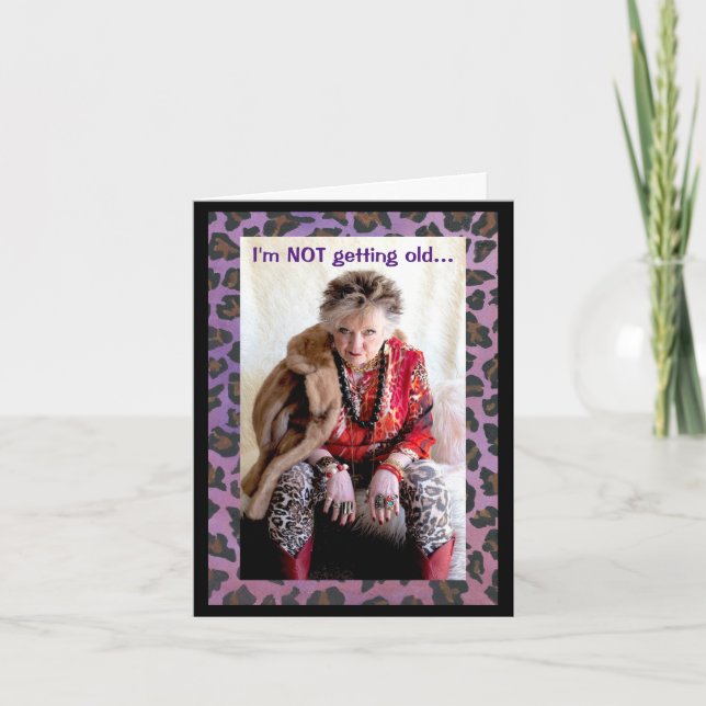 Cartão Humor com uma solução velha (Frente)