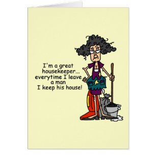 Cartão Humor da empregada