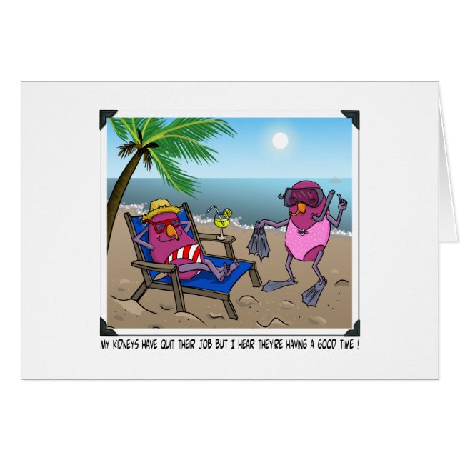 Cartão Humor da insuficiência renal (Frente Horizontal)