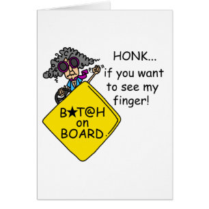 Cartão Humor da raiva da estrada