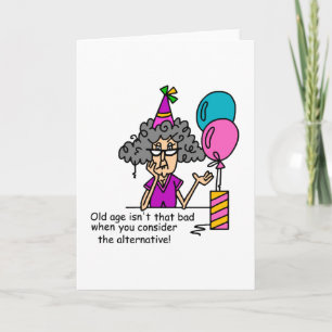 Cartão Humor de Alternativo de Aniversário