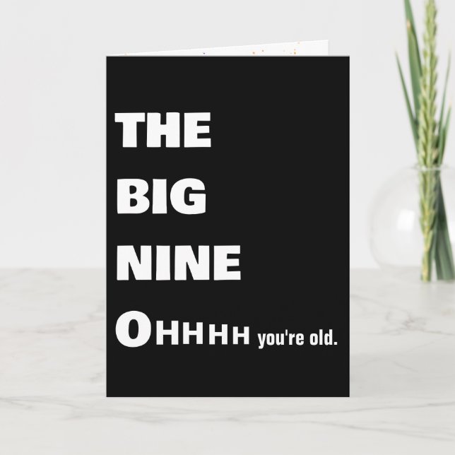 Cartão Humor de Aniversário do 90 (Frente)