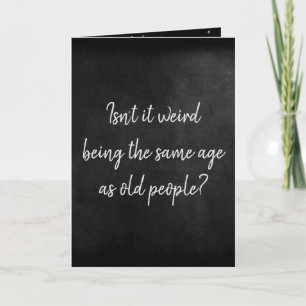 Cartão Humor De Aniversário No Quadro Preto