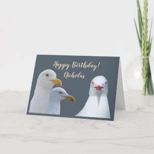 Cartão Humor de Aniversário Personalizado De Todos Os Nos