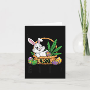 Cartão Humor de Páscoa assado de Bunny 4,20 Meme