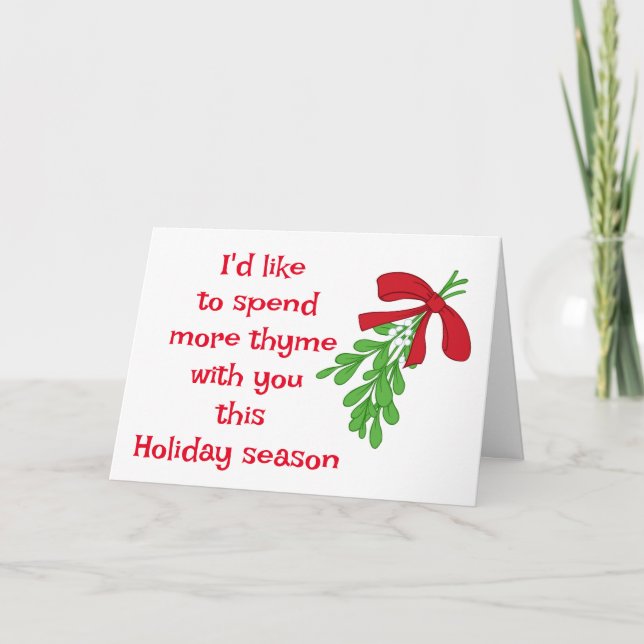 CARTÃO HUMOR DE VISNAGA PARA MEU AMOR NO NATAL (Frente)