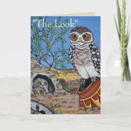 Cartão Humor do Dia das Mães de Coruja Bebê Corujinha Des