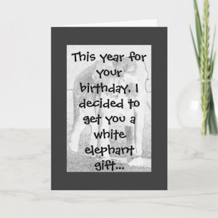 Cartão Humor do elefante